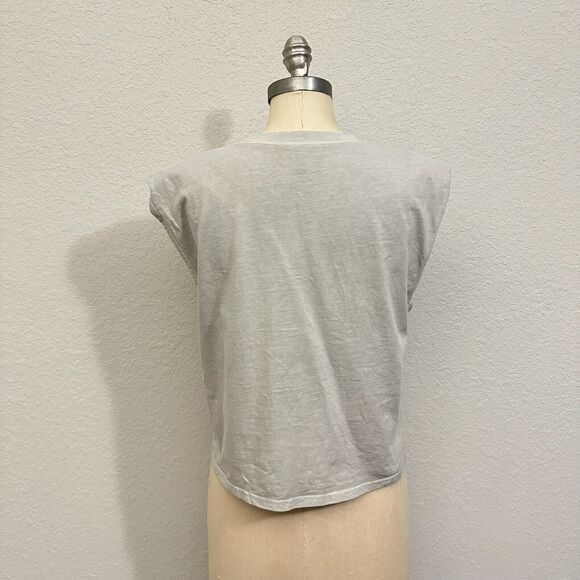 & OTHER STORIES Muscle Tee Gray Crew Neck Cotton Minimalist NWOT - Picture 5 of 10